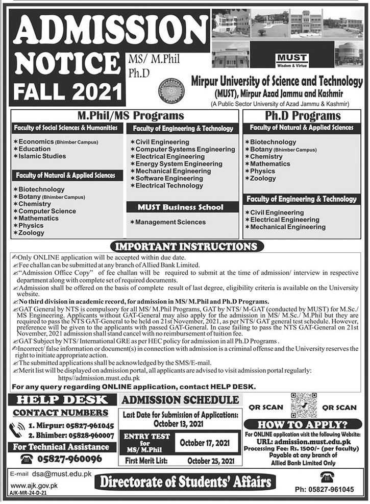 Mirpur University of Science and Technology
