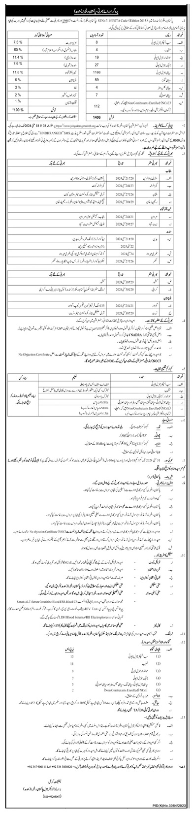 JOIN PAKISTAN RANGERS SINDH | RECRUITMENT PROGRAMME – PAKISTAN RANGERS SINDH MAY 2024