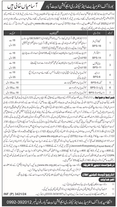 SINDH PUBLIC SERVICE COMMISSION HYDERABAD | COMBINED COMPETITIVE EXAM-2024, SPSC ADVERTISEMENT NO. 09/2024